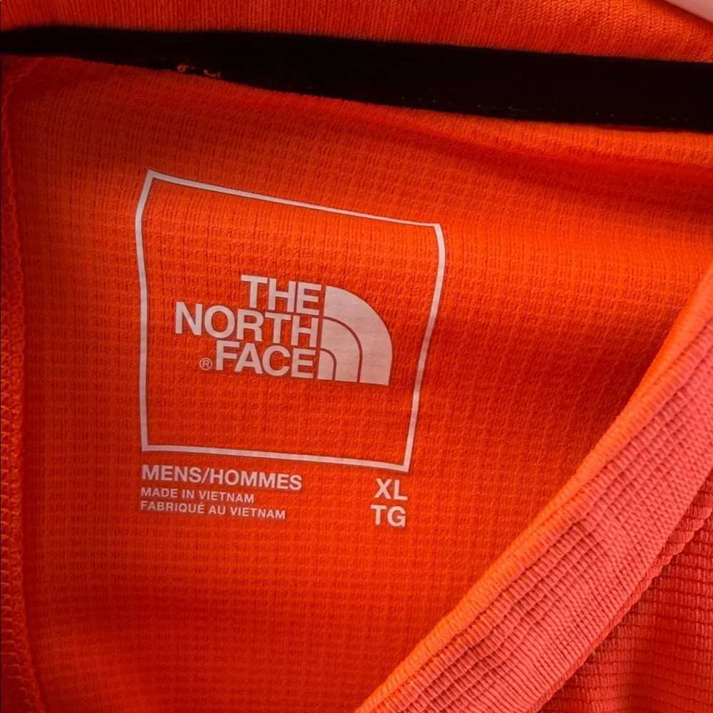The North Face Bright‎ Orange half-Zip up shirt